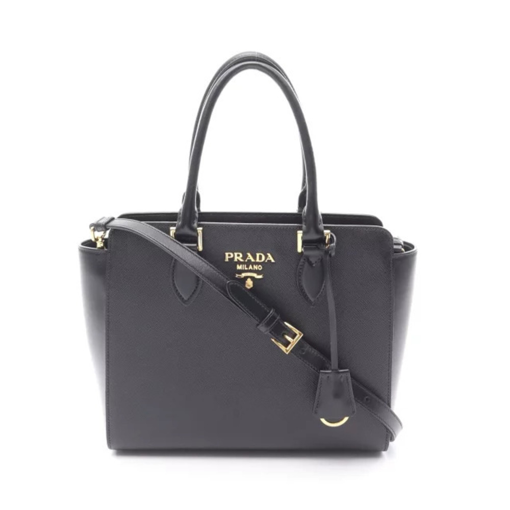 Prada SAFFIANO SOFT CALF handbag leather black